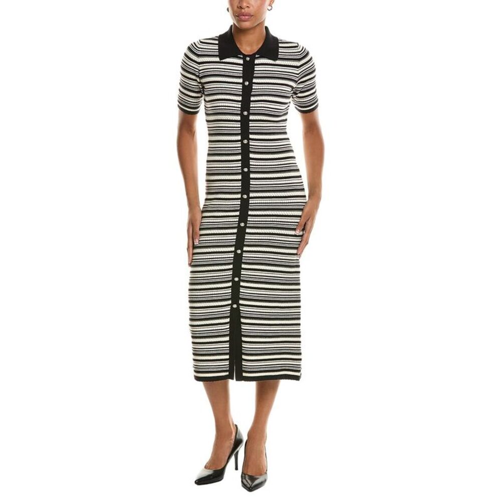Elie Tahari Womens The Lucine Sweaterdress, Black
